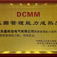 山東鑫和信電氣有限公司通過CMM數(shù)據(jù)管理能力成熟度評估